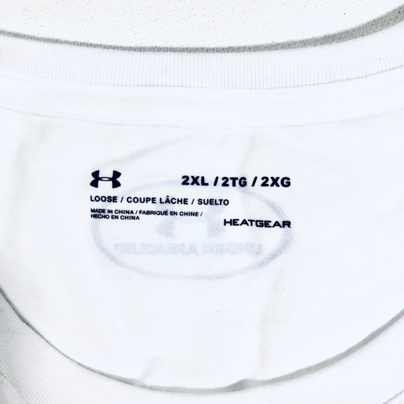 NWT Under Armour Baseline Basketball Tee White - Picture 8 of 9